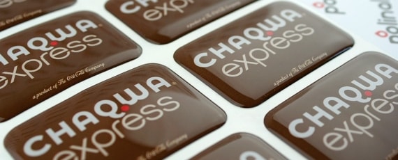 Naklejki 3D możesz zastosować do oznakowania produktu.